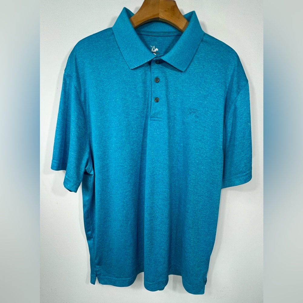 Beverly Hills Polo Club Teal Polo Shirt Size L